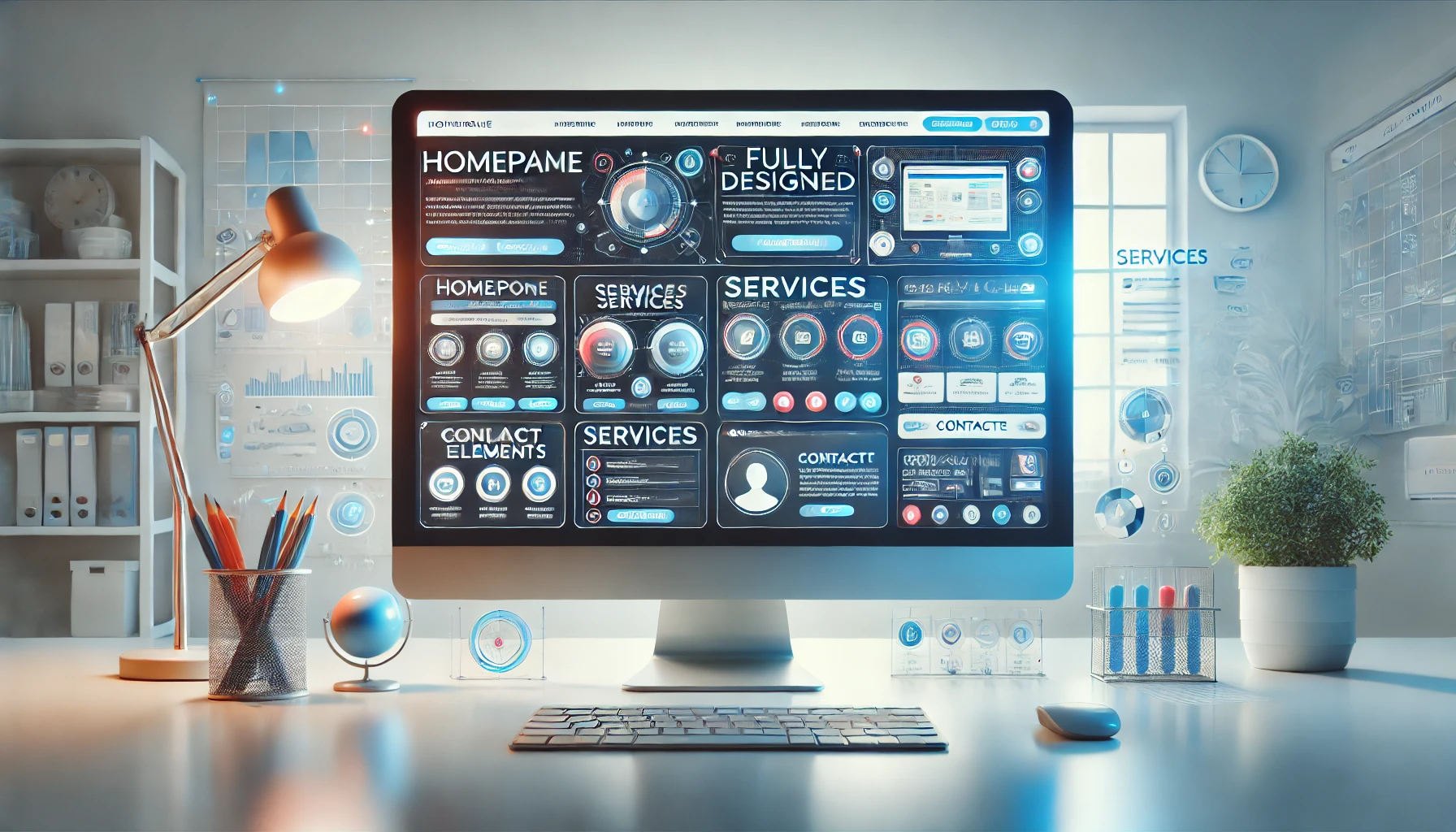 التصميم وتطوير المواقع (Web Design & Development)